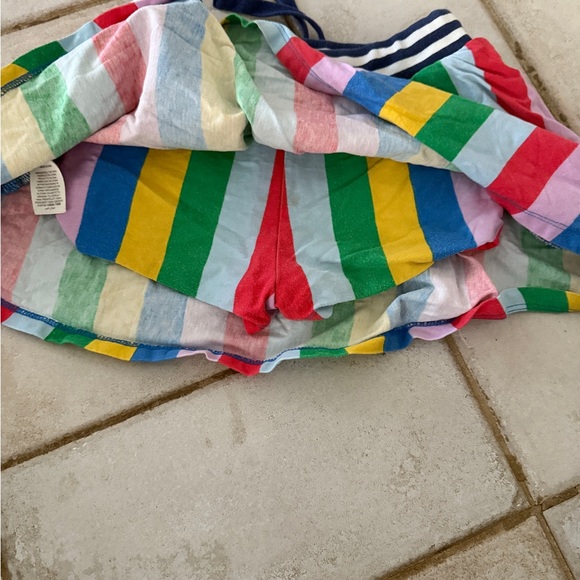 Multicolor Striped Skort with Drawstring - Picture 3 of 3